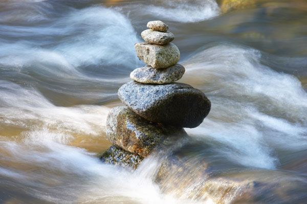 Rocks-in-a-stream